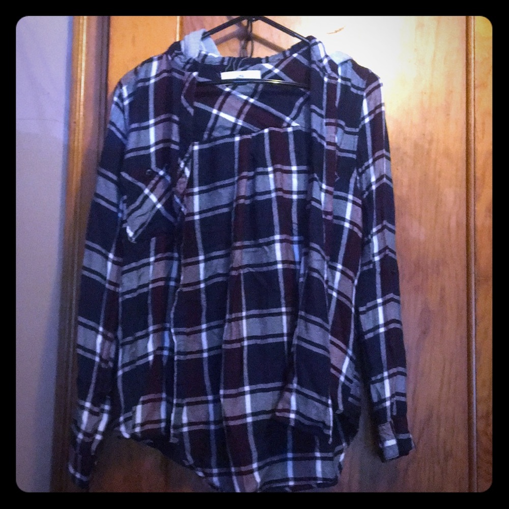 Plaid button up shirt
